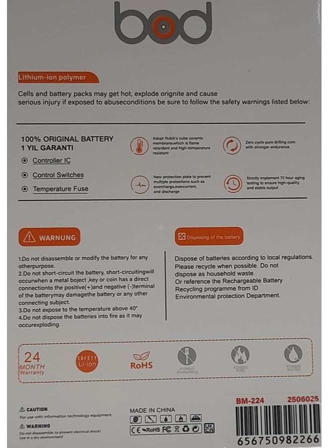 بود بطارية ليثيوم أيون أصلية عالية السعة للايفون 14 برو ماكس لون اسود - Image 4